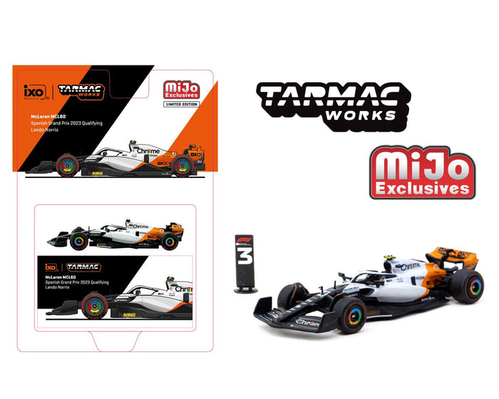 McLaren MCL60 Spanish Grand Prix 2023 F1  Lando Norris Tarmac Works 1/64 T64G-F070-LN1