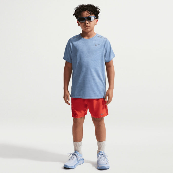 Nike Boys DF MILER SS TOP Blue