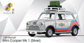 Mini Cooper Mk 1 Silver Martini Tiny 1:50 scale MINI0023