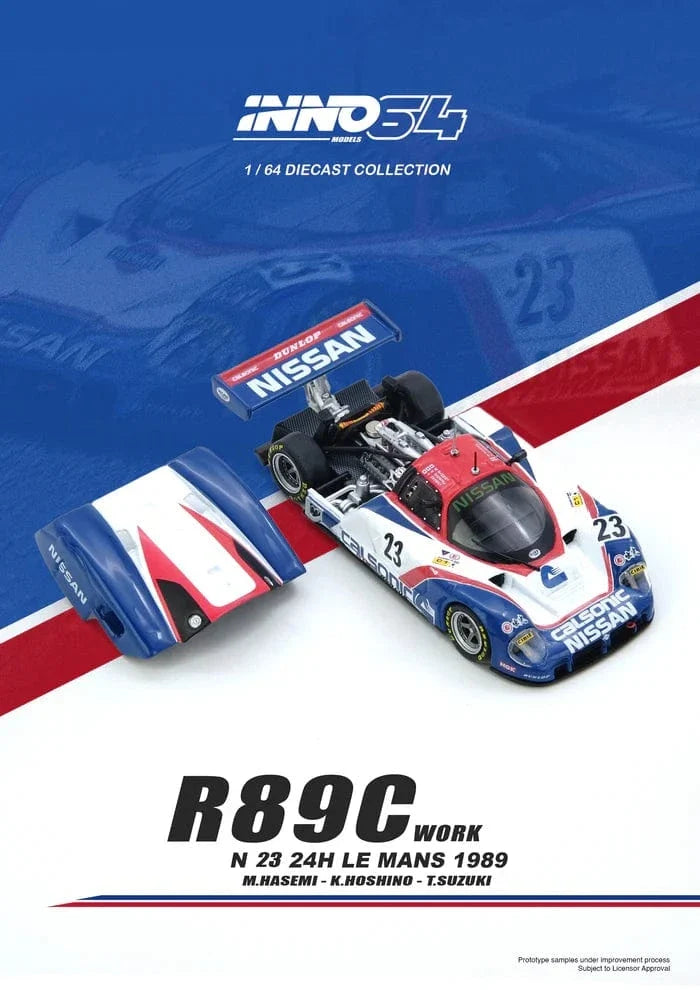 Nissan R89C Le Mans 1989 No23   Masahiro Hasemi Kazuyoshi Hoshino Toshio Suzuki Inno64 /164 scale IN64-R89C-89LM23