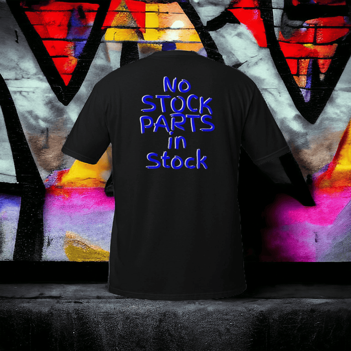No Stock Parts in Stock T-Shirt Black