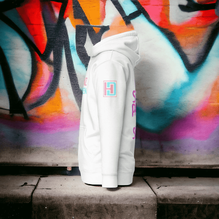 No Stock Parts in Stock Unisex White Hoodie