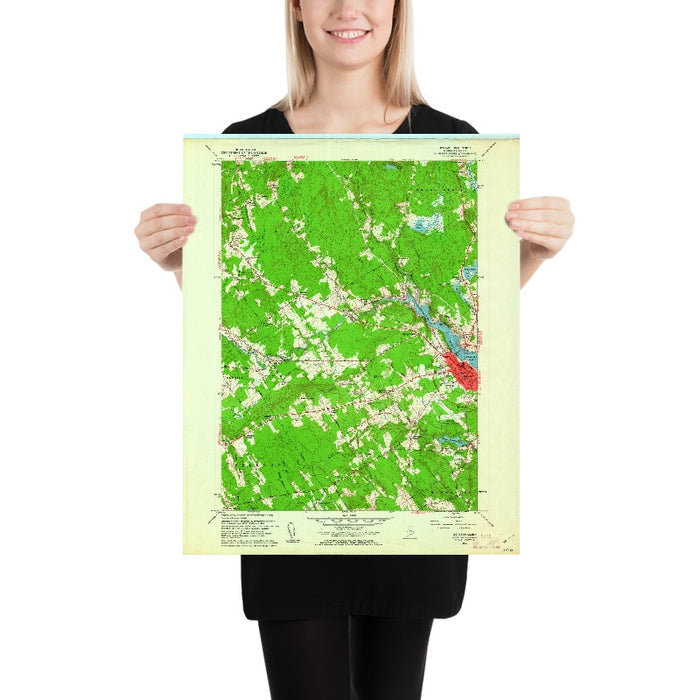 Old Map of Belfast, Maine by USGS, 1960 – Belfast Harbor & Penobscot Bay