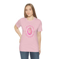 Pink Pomeranian “I give zero fluffs” Unisex Jersey Short Sleeve Tee