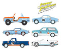 (PRE-ORDER) 2026 GULF Assortment Johnny Lightning 1:64 Collector Tin Release 3A Set of 6 JLCT022-48A