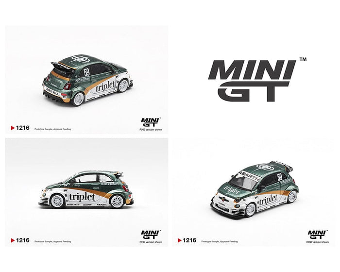 (PRE-ORDER) Abarth 595 LB-WORKS TY Edition Mini GT 1/64 scale MGT01216-R