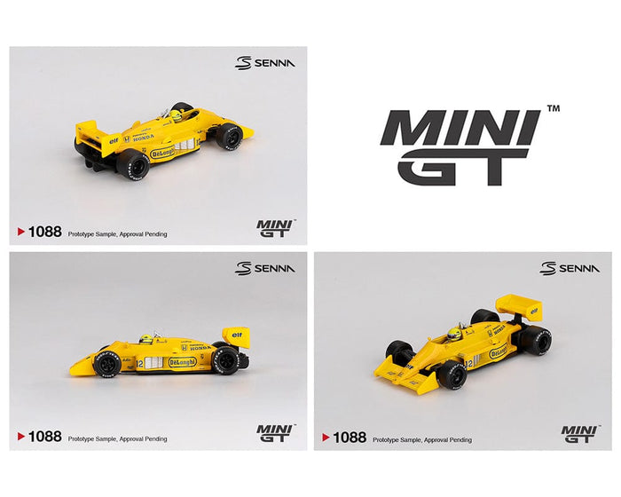 (Pre-order) Lotus 99T #12 Ayrton Senna 1987 Monaco Grand Prix Winner Limited Edition Mini GT MGT01088-BL