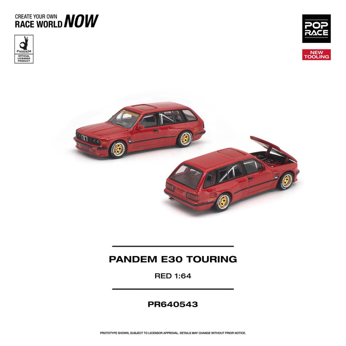 (Pre-order) BMW E30 Touring Pandem Red Pop Race PR640543