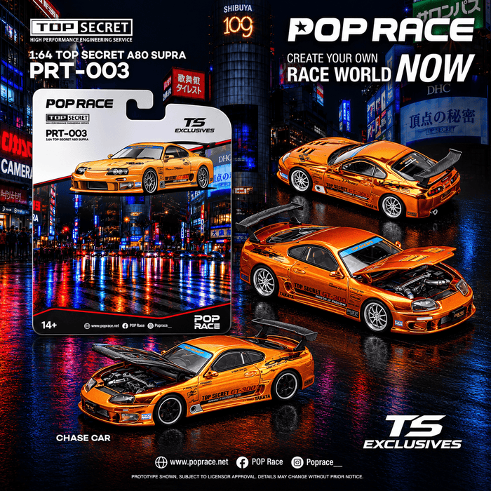 (PRE-ORDER) Toyota Supra A80 GT300 Pop Race 1:64 PRT003