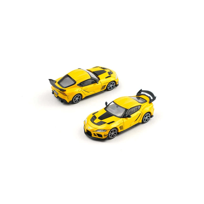 (PRE-ORDER) Darwin Pro 66G WBK Toyota Supra A90 Nitro Yellow Enigma Exclusive Pop Race 1:64 PRE033