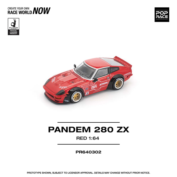 (Pre-order) Datsun Pandem 280ZX Red Pop Race 1/64 scale PR640302