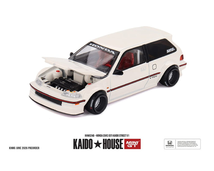 Honda Civic EF Kaido house Works V2 M Red KHMG156 1/64 scale KHMG246