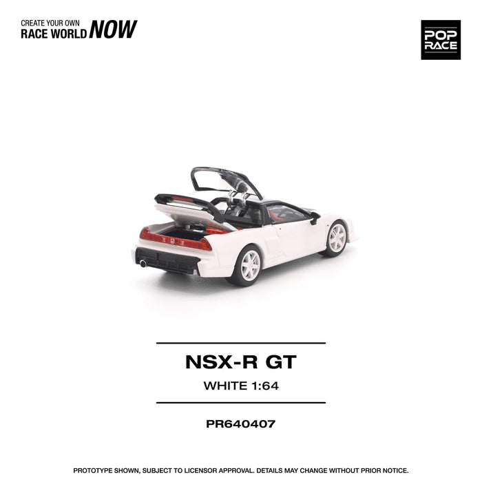 (PRE-ORDER) Honda NSX-R GT White Pop Race 1/64 scale PR640407