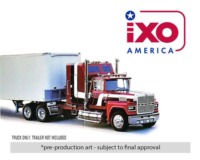 (Pre-order) IXO Models 1978 Ford LTL-9000 Black Red and White (Sales Brochure Truck) *trailer not included U64TR014