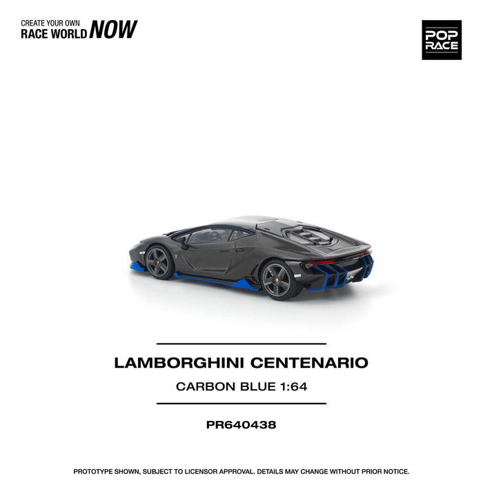 (Pre-order) Lamborghini Centenario Carbon Blue Pop Race 1/64 PR640438