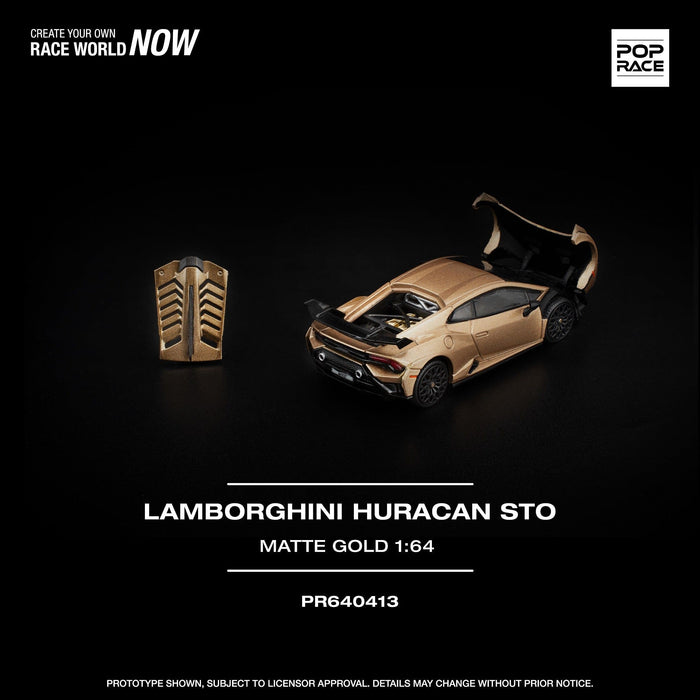 (Pre-order) Lamborghini Huracan STO Matte Gold POPRACE 1/64 PR640413