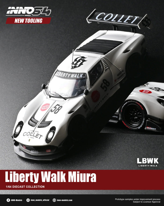 (PRE-ORDER) Lamborghini Miura GT Inno64 1/64 scale IN64-LBMIURA-01