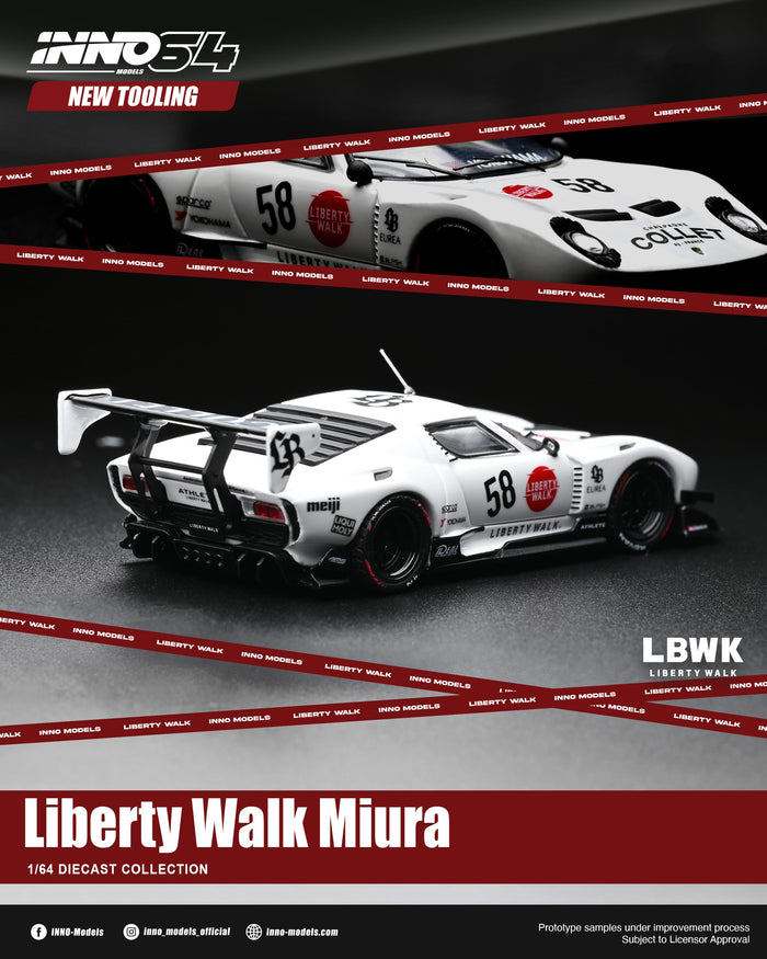 (PRE-ORDER) Lamborghini Miura GT Inno64 1/64 scale IN64-LBMIURA-01