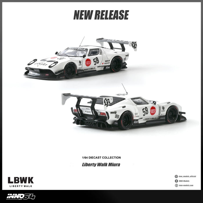 (PRE-ORDER) Lamborghini Miura GT Inno64 1/64 scale IN64-LBMIURA-01