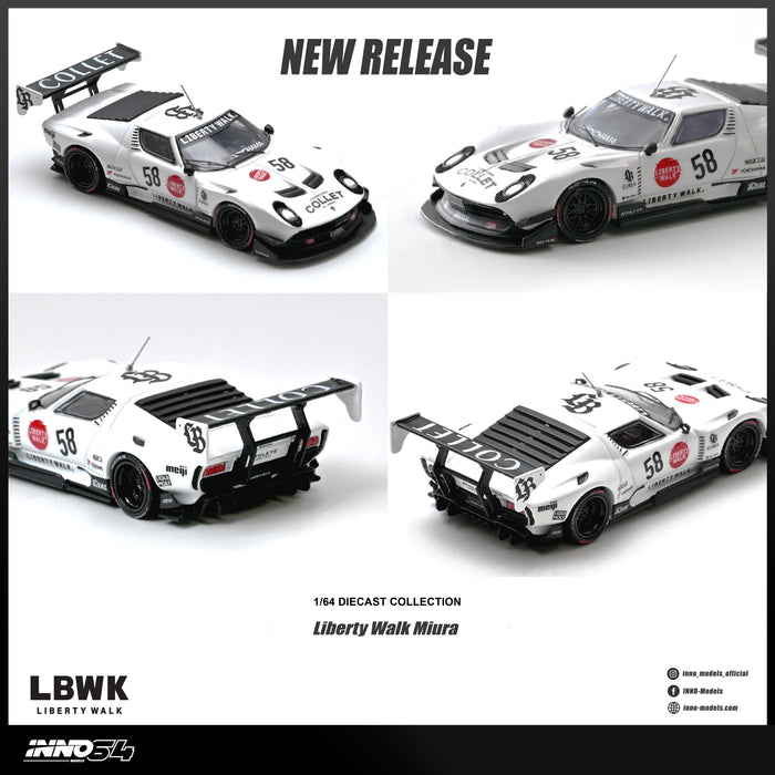 (PRE-ORDER) Lamborghini Miura GT Inno64 1/64 scale IN64-LBMIURA-01