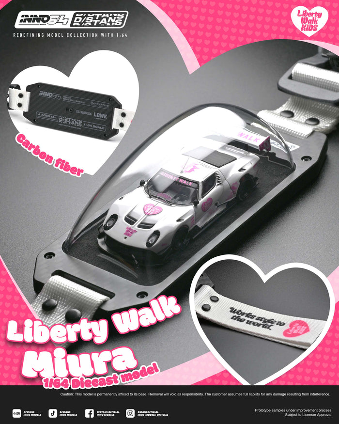 (PRE-ORDER) Lamborghini Miura GT LB-Silhouette Works Inno64 x DStands 1/64 scale IN64-DSTANS-LB-MIURA-01