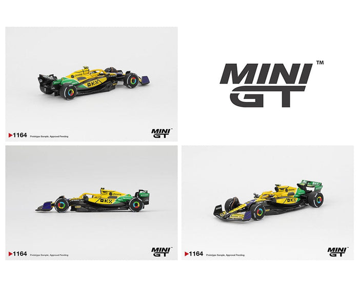 (Pre-order) McLaren MCL38 #4 Lando Norris 2024 F1 2024 Monaco GP Mini GT 1:64 MGT01164-BL