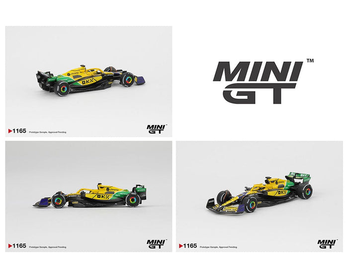 (Pre-order) McLaren MCL38 #81 Oscar Piastri 2024 F1 2024 Monaco GP 2nd Place Mini GT 1:64 MGT01165-BL