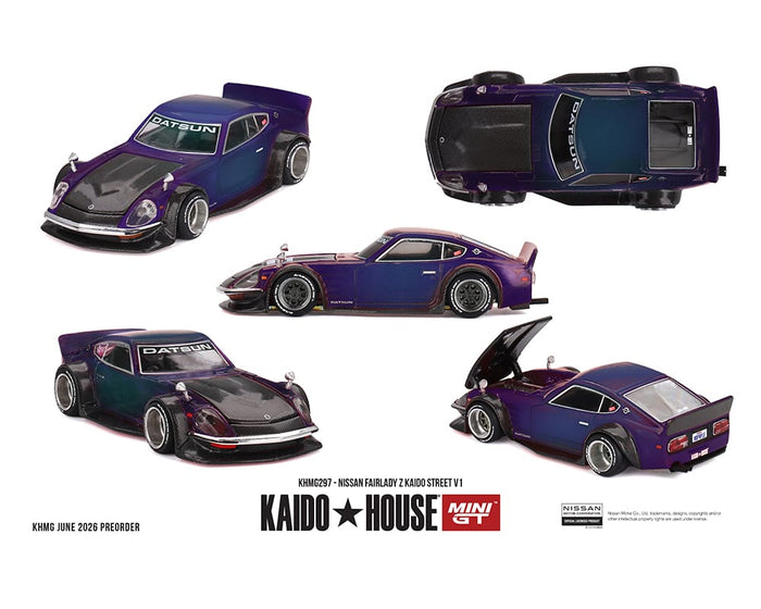 (Pre-order) Nissan Fairlady Z  Kaido Street v1 Kaido House 1:64 KHMG297