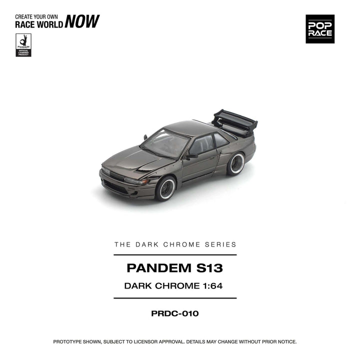 (Pre-Order) Nissan Silvia S13 Pandem Dark Chrome Pop Race 1/64 PRDC010
