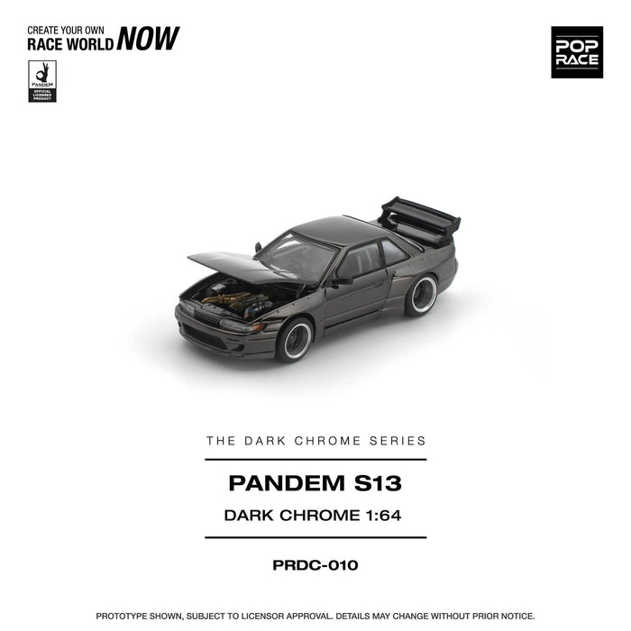 (Pre-Order) Nissan Silvia S13 Pandem Dark Chrome Pop Race 1/64 PRDC010