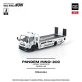 (PRE-ORDER) Pandem Fuso 300 Flatbed Transporter White Pop Race 1/64 scale PR640484