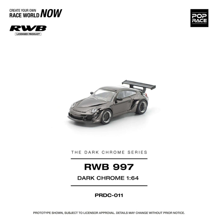 (Pre-order) Porsche 911 997 RWB Dark Chrome Pop Race 1/64 PRDC011