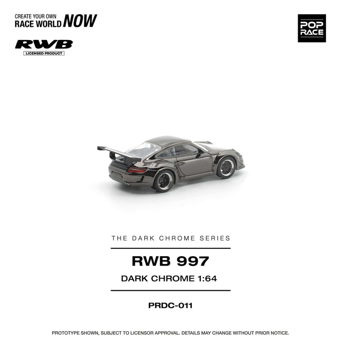 (Pre-order) Porsche 911 997 RWB Dark Chrome Pop Race 1/64 PRDC011