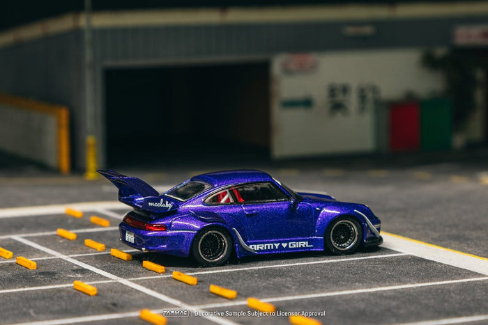 (pre-order) Porsche RWB 993 Army Girl Purple Tarmac Works 1/64 T64-TL017-AG