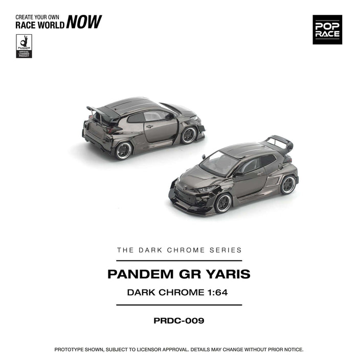 (Pre-Order) Toyota GR Yaris Pandem Dark Chrome Pop Race 1/64 PRDC010