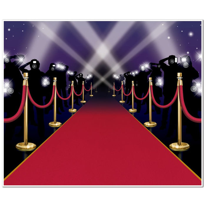 Red Carpet Backdrop Decoration - 1.83m