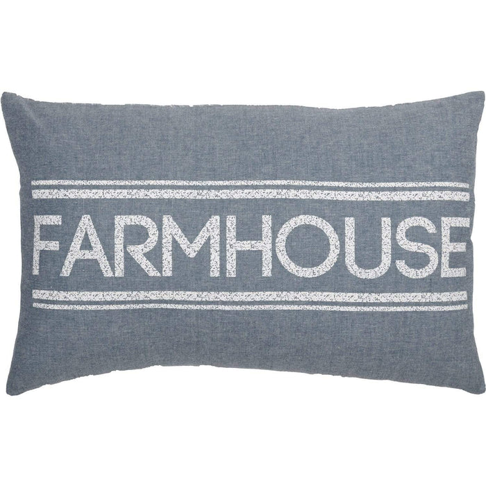 Sawyer Mill Blue Farmhouse Pillow 14x22 - The Village Country Store