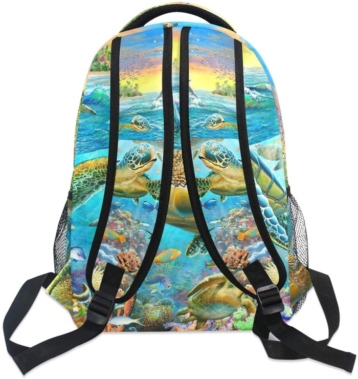 Sea Turtle Backpack Daypack Travel Bag