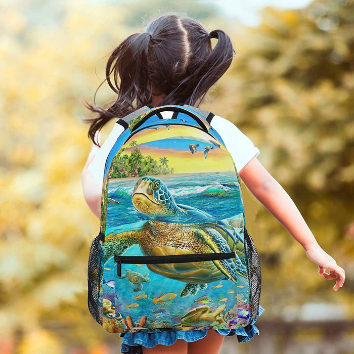 Sea Turtle Backpack Daypack Travel Bag