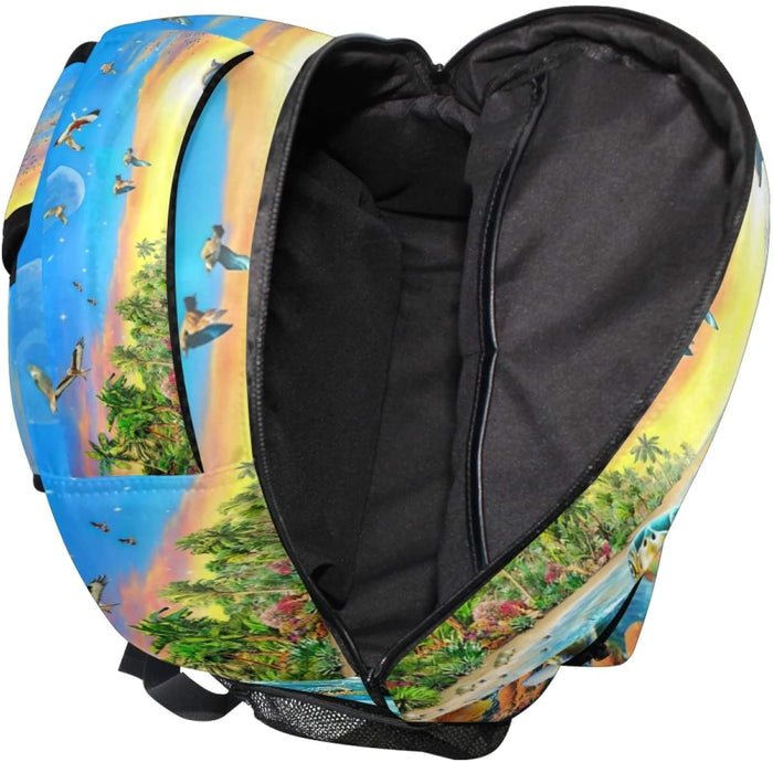 Sea Turtle Backpack Daypack Travel Bag