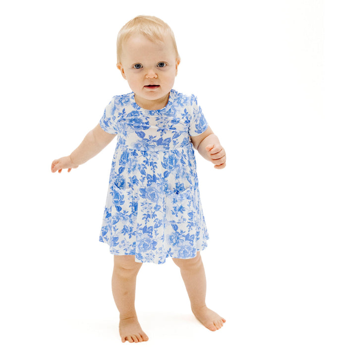 Short Sleeve Twirly Dress