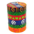 Single Boxed Hand-Painted Pillar Candle - Shahida Design - Nobunto - The Village Country Store