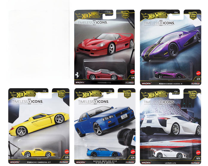 Hot Wheels Car Culture 2025 G Case Silhouettes (5 car set) FPY86-961Nsingleset