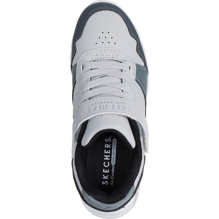 Skechers Junior Boys Uno Lite 2.0 Pillar Duo Trainer Light Grey