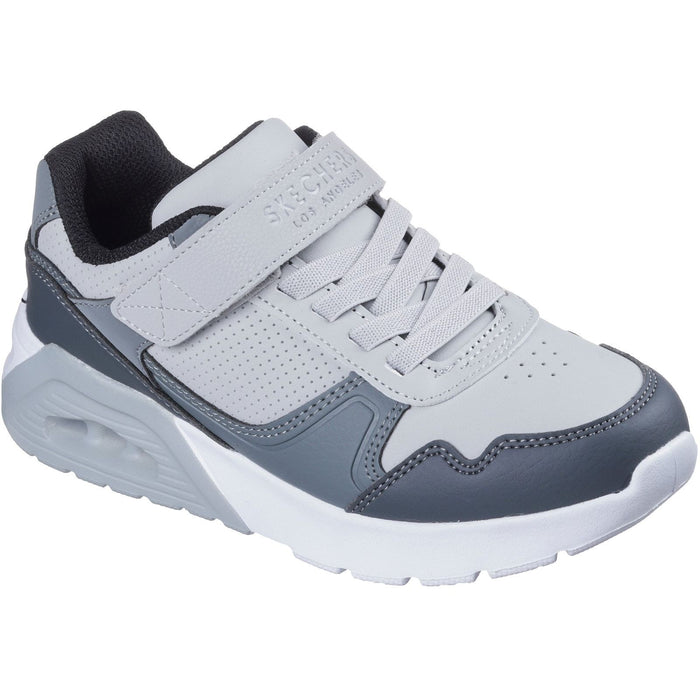 Skechers Junior Boys Uno Lite 2.0 Pillar Duo Trainer Light Grey