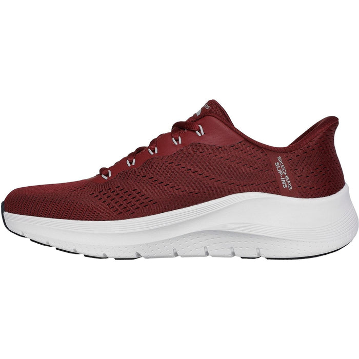 Skechers Mens Arch Fit 2.0 Lestur Trainer Burgundy