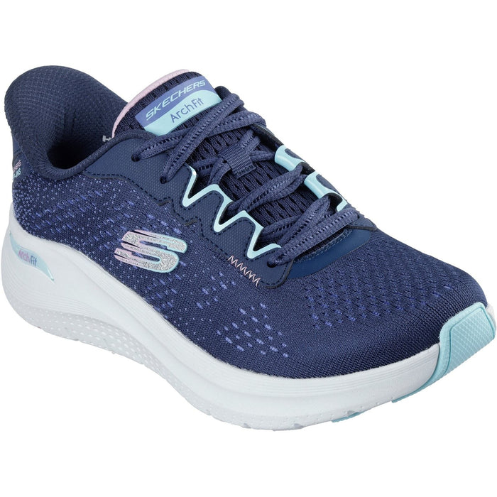 Skechers Womens Arch Fit 2.0 Fresh Pace Trainer Navy/Multi