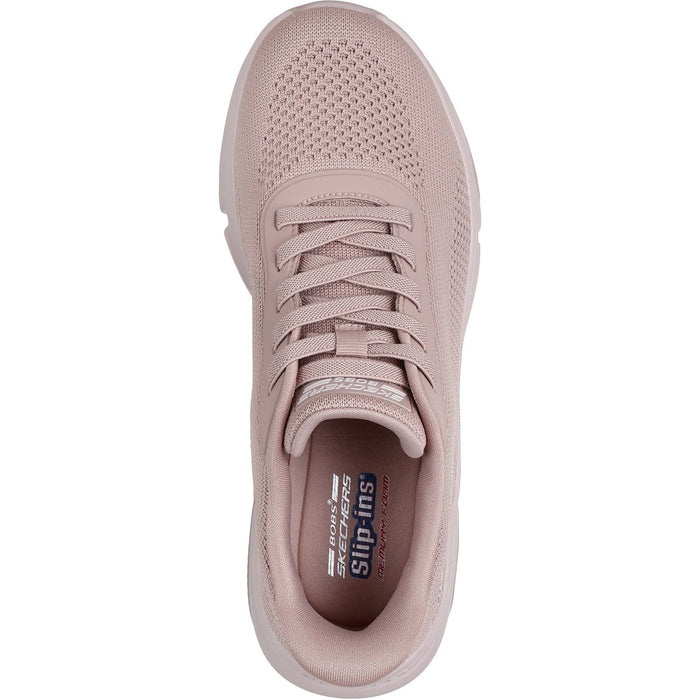 Skechers Womens BOBS Sparrow Flex Too You Trainers Blush