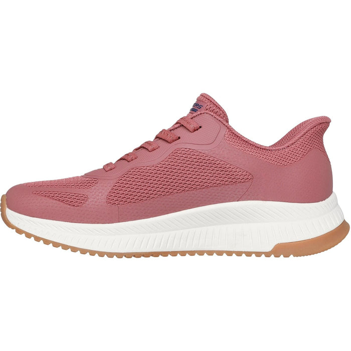 Skechers Womens BOBS Squad 4 Staple Look Trainer Rose