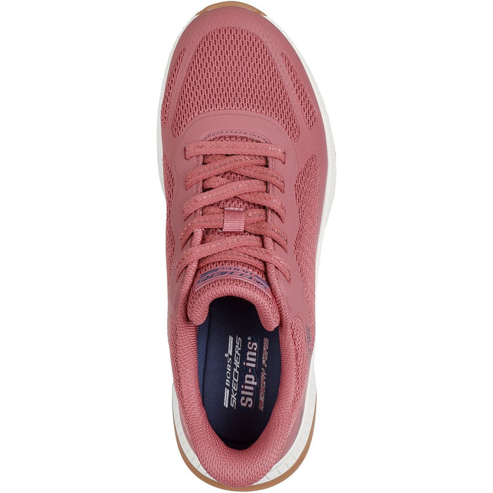 Skechers Womens BOBS Squad 4 Staple Look Trainer Rose